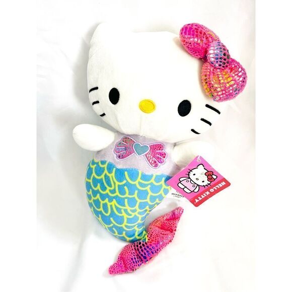 NEW Hello Kitty Mermaid Plush Stuffed Animal - Picture 1 of 4